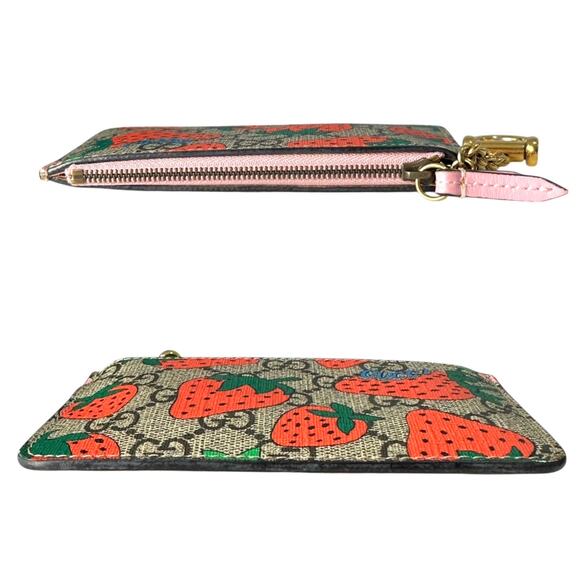 Gucci Strawberry Card Holder Wallet - Picture 3 of 8